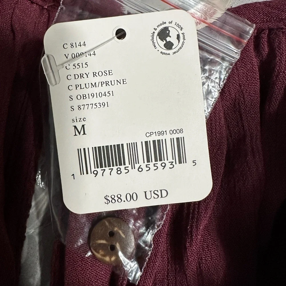 Free People Rush for Ruffles Romper, Size Medium (v) - Picture 9 of 13